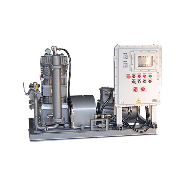 What role does analytical gas compressor play in petrochemical plant?