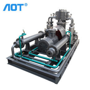 Oil-Lubricated Hydrogen Piston Air Compressor New 380V AC Power with Engine Motor and Bearing Core Components Air Cooled